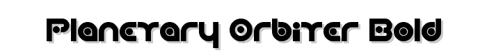 Planetary Orbiter Bold font